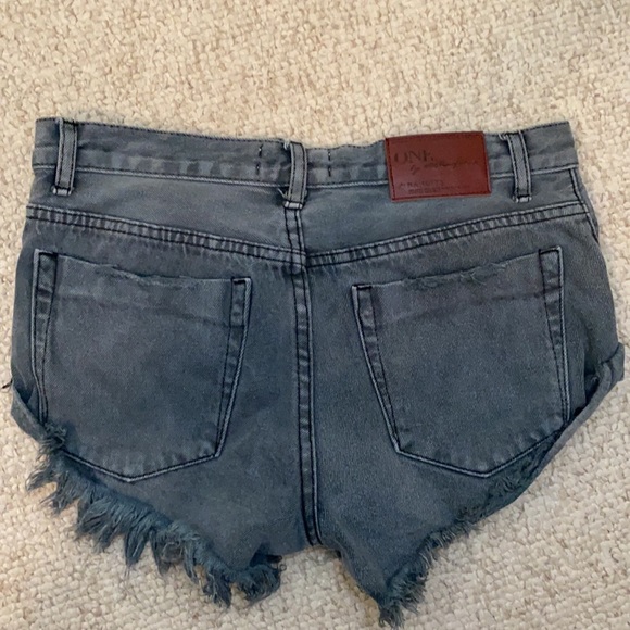 One Teaspoon jean shorts black size 24 - Picture 3 of 7
